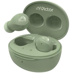 JVC KENWOOD หูฟังไร้สาย Victor HA-A6T-G Bluetooth Ver.5.3 เล่นนาน 23 ชั่วโมง พร้อมไมโครโฟน เล็กน้ำหน