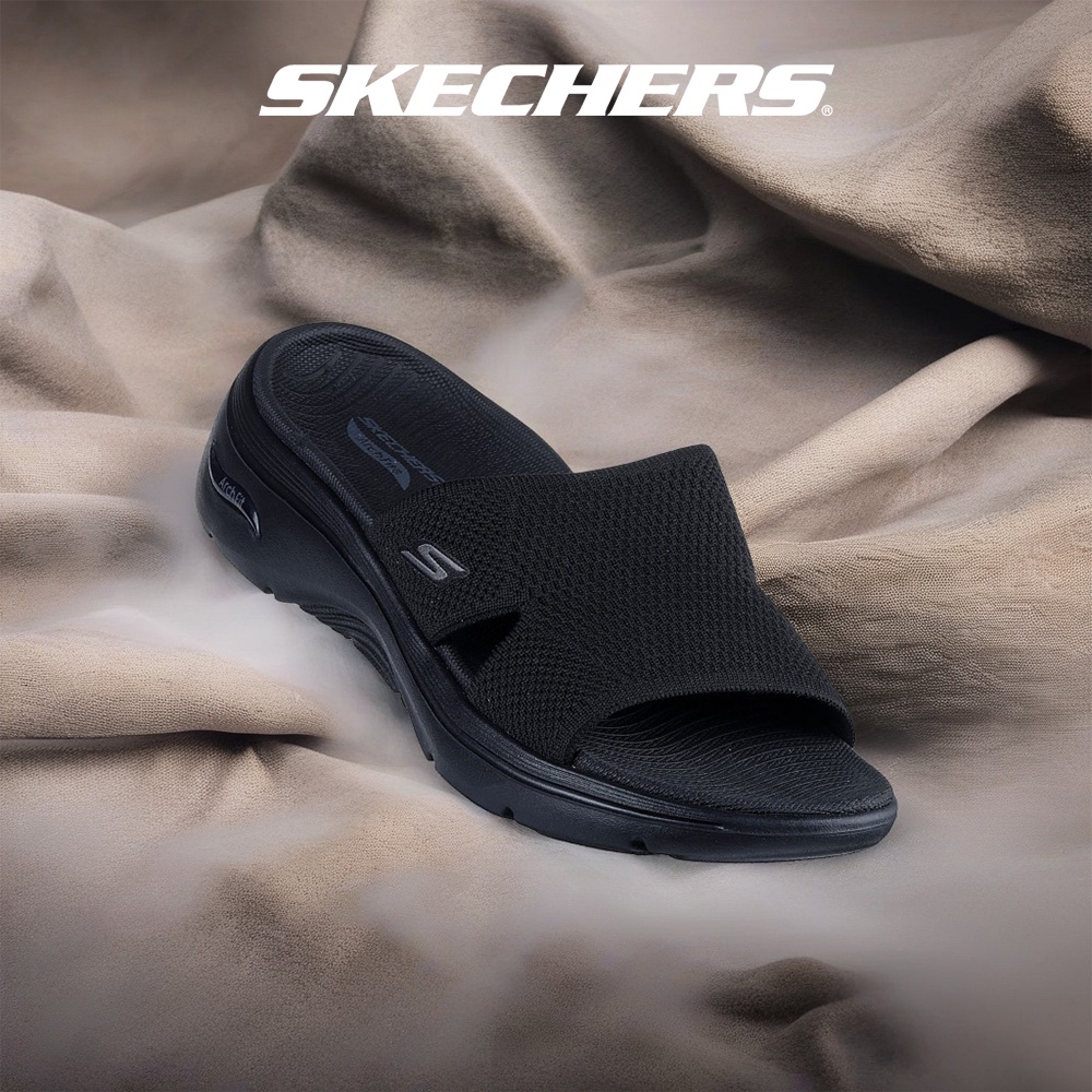 Skechers สเก็ตเชอร์ส รองเท้าแตะผู้หญิง Women GOwalk Arch Fit 2.0 Dakota Walking Sandals - 140865-BBK APMA