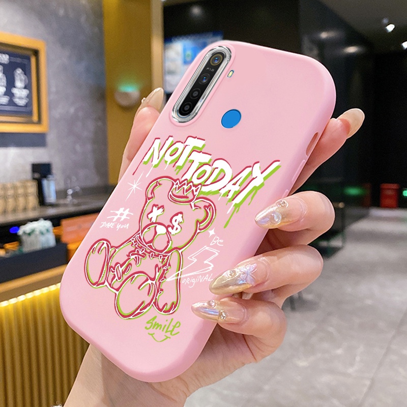 เคสสำหรับ Realme 5 5i 5s 6i C3 C3i 8 5G 8S 5G Q3 Q3i V13 5G Narzo 30 5G เคสโทรศัพท์หมีกันกระแทก