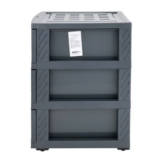 ตู้ลิ้นชักอเนกประสงค์ 3 ชั้น Mushi KASSA HOME รุ่น API-1100M3 ขนาด 41 x 32.5 x 50.4 ซม. สีเทา
