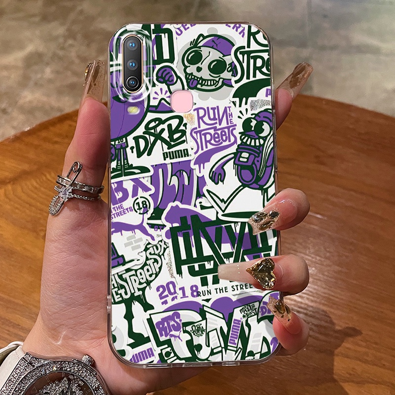 เคสสำหรับ VIVO Y12 Y12i Y15 Y17 Y3 Y3s Y17s Y36i G2 Y28 5G เคสโทรศัพท์เชิงนามธรรม