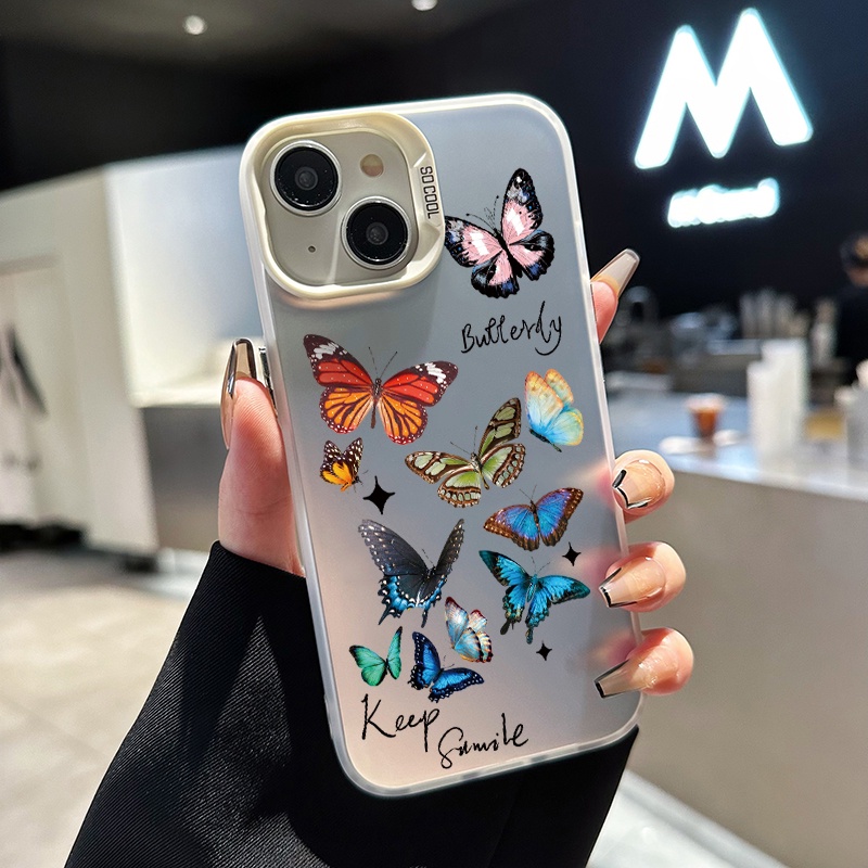 MHKETH เคสสำหรับ VIVO Y22 Y22s Y36 4G Y36 5G Y27 5G Y27S Y77T เคสโทรศัพท์ผีเสื้อสีสันสดใส - รูปที่ 7