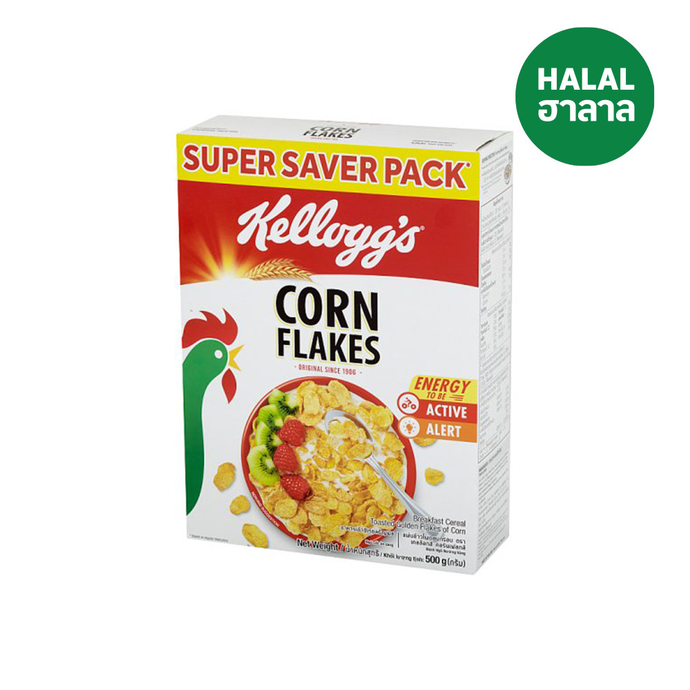🐝 เคลล็อกคอร์นเฟลก500ก 🍯 KELLOGGS CORN FLAKES 500G 🌻 ซีเรียล 🍹 Dailybox