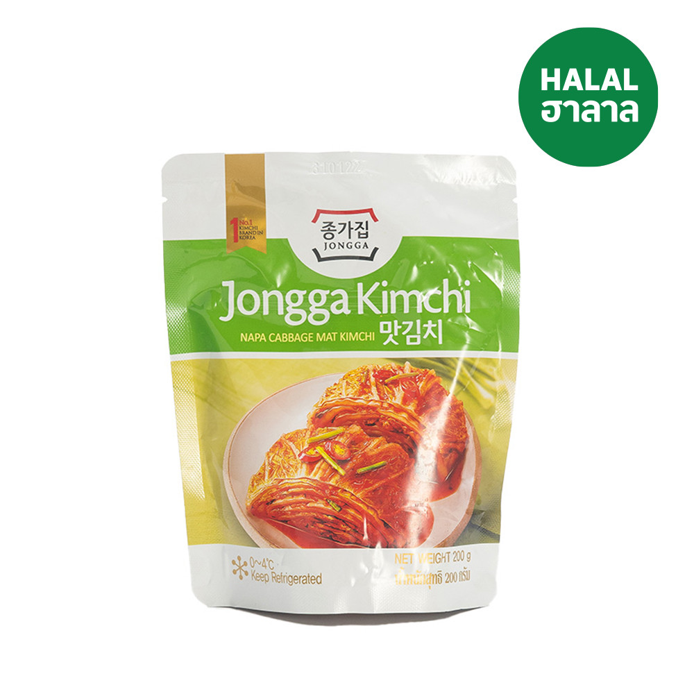 🐝 จงกา กิมจิผักกาดขาวหั่น 200 กรัม 🍯 JONGGA NAPA CABBAGE MAT KIMCHI 200 G. 🌻 เครื่องปรุงรสและเครื่อง