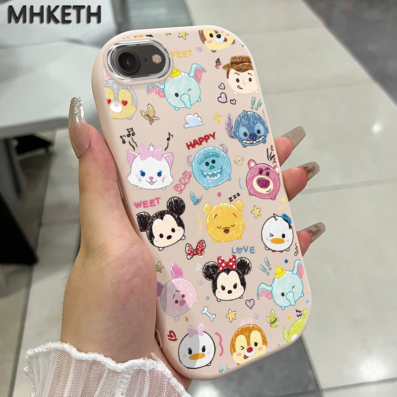 MHKETH เคสสำหรับ iPhone 6 Plus 6s Plus 7 Plus 8 Plus X Xs Max Xr 11 Pro Max เคสโทรศัพท์ลายการ์ตูนดิสนีย์