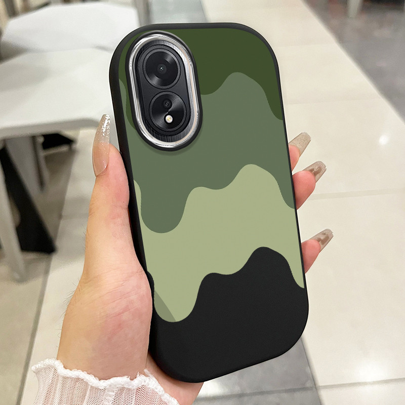 เคสสำหรับ OPPO A18 A38 เคสโทรศัพท์สีเรียบง่าย