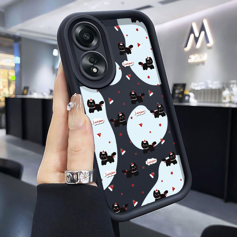 เคสสำหรับ OPPO A58 A78 A58 5G A78 5G A58x 5G A1x A2x A98 5G F23 5G A1 5G เคสโทรศัพท์แมวน่ารัก