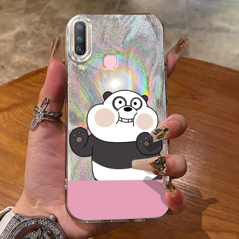 เคสสำหรับ VIVO Y12 Y12i Y15 Y17 Y3 Y3s Y17s Y36i G2 Y28 5G เคสโทรศัพท์แพนด้าหมี