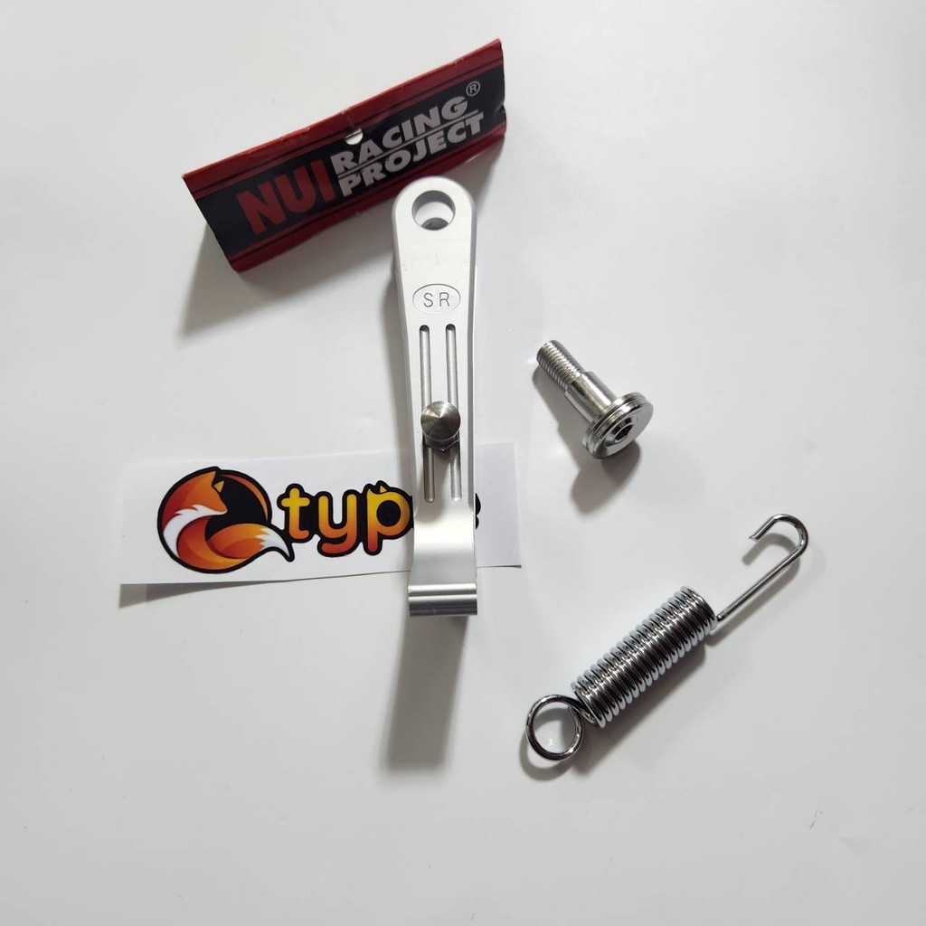 ชุด2ชิ้น น็อตขาตั้ง + ขาตั้งจิ๋ว NUI งานCNC แถมฟรีสปริงขาตั้ง WAVE110i 2021-2025 LED ***สำหรับโช้คขนาด 285-295มิล*** - รูปที่ 2