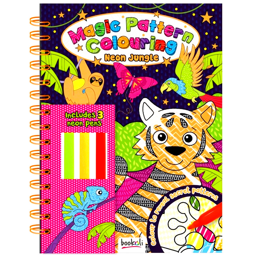 BBW หนังสือเด็ก Magic Pattern Colouring: Neon Jungle ISBN: 9781802492606