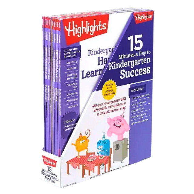 BBW หนังสือเด็ก Highlights Kindergarten Success 10 Book Wedge ISBN: 9781644721759