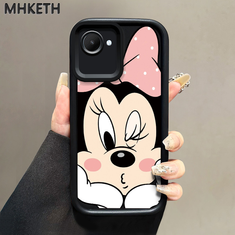 MHKETH เคสสำหรับ Realme C30 C30s C31 C33 C35 Narzo 50i Prime 50A Prime เคสโทรศัพท์มีลายการ์ตูนมินนี่คลาสสิก