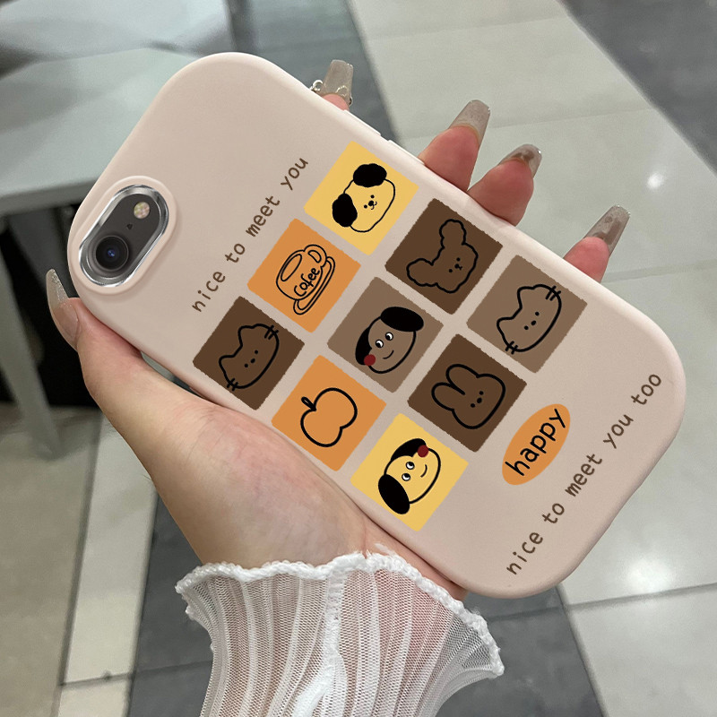 เคสสำหรับ iPhone 6 Plus 6s Plus 7 Plus 8 Plus X Xs Max Xr 11 Pro Max เคสโทรศัพท์สัตว์น่ารักกันกระแทกซิลิโคนกลมและอ้วน