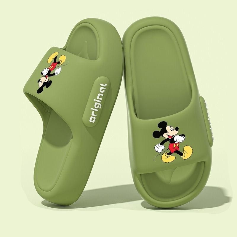Youth Shines MickeyMouse รูปแบบกันน้ํา มิกกี้เมาส์ รองเท้าแตะสําหรับผู้ชายและผู้หญิง มี 4 สีให้เลือก