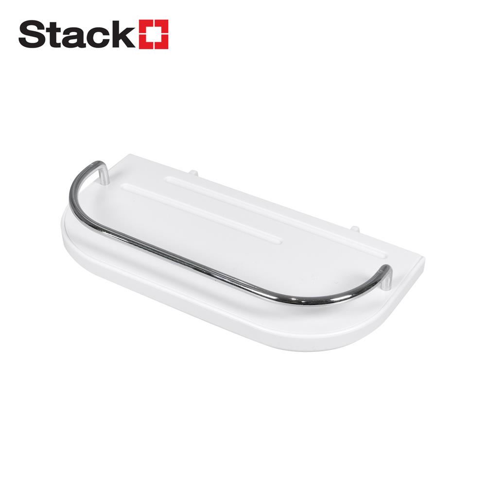 STACKO ถาดแขวนพร้อมราวกันตก TIDY SIZE S 22x4.6x11 ซม. สีขาว จัดส่งโดย HomePro