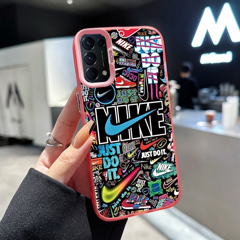 เคสสำหรับ OPPO Reno 5 4G Reno 5 5G Reno 5K Reno 6 4G Find X3 Lite เคสโทรศัพท์แบรนด์อินเทรนด์โปร่งใส - รูปที่ 2