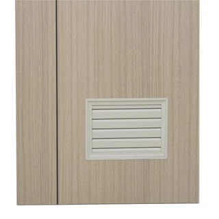 AZLE ประตูห้องน้ำ UPVC GROOVE P3 เกล็ดล่าง 70X200 ซม. สีบีช เจาะลูกบิด จัดส่งโดย HomePro