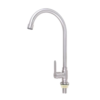 MARINE ก๊อกซิงค์ตั้งพื้น คอ C CIRCLE สแตนเลส 304 รุ่น KD62 |ZWF|