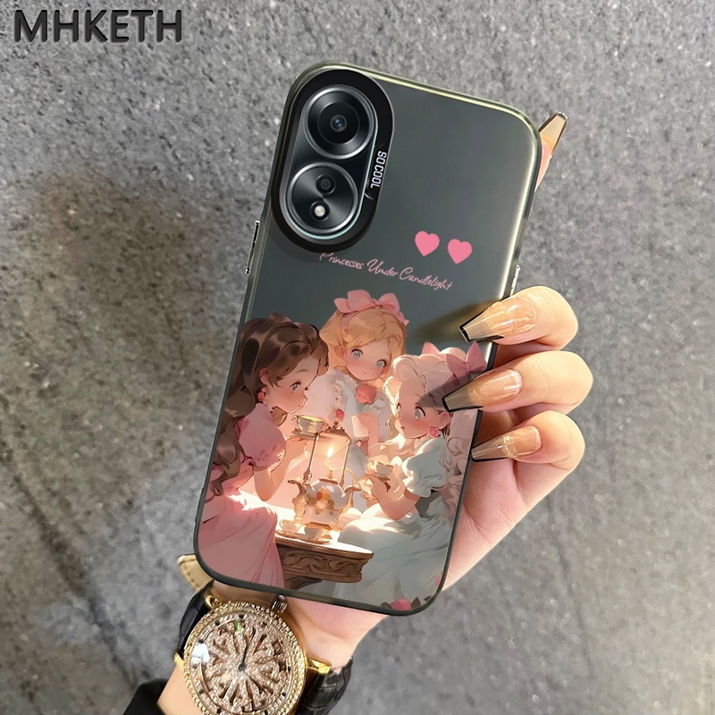 เคสสำหรับ OPPO A58 4G A58 5G A58x 5G A78 5G A1x 5G A2x 5G A1 5G A78 4G A98 5G F23 5G เคสโทรศัพท์เจ้าหญิง