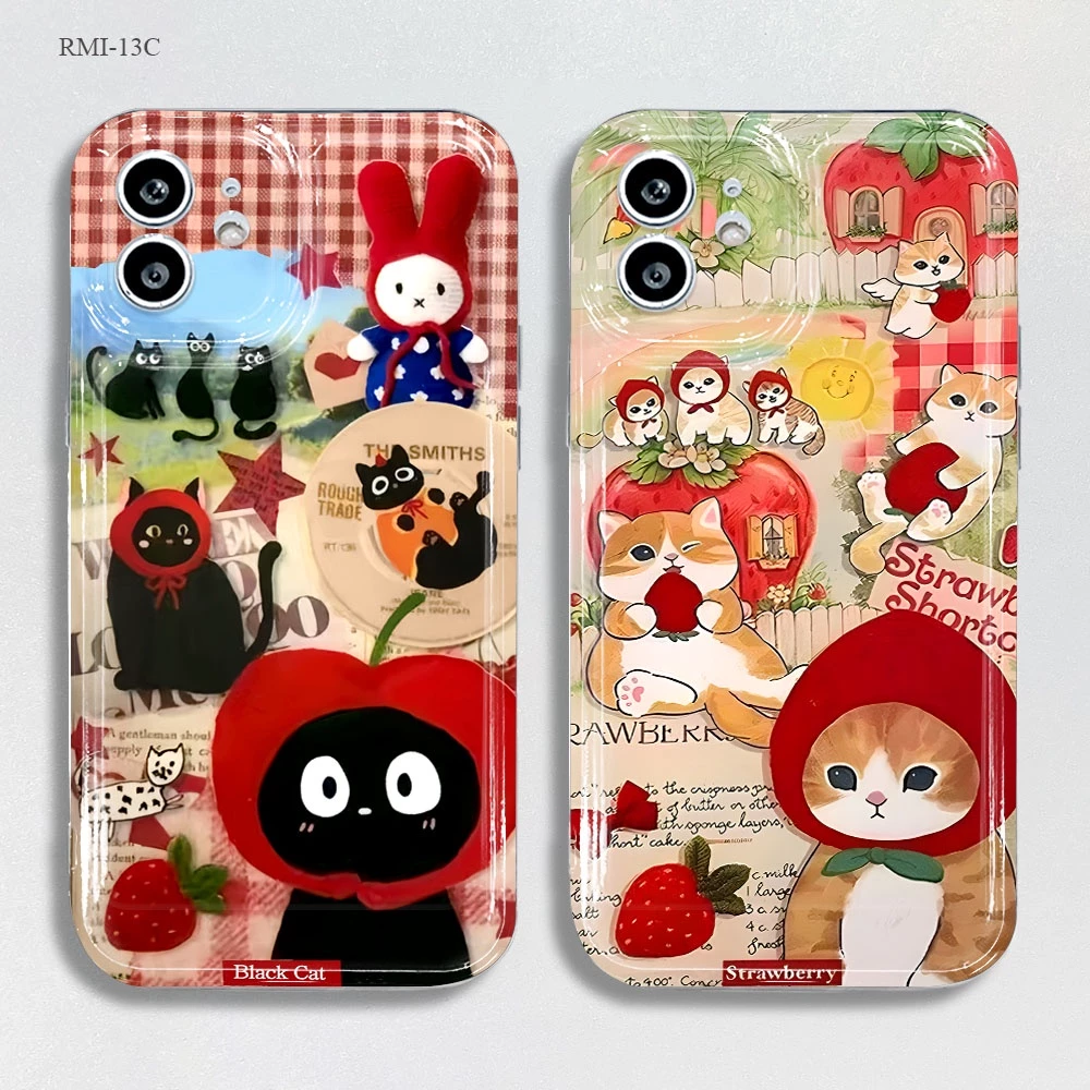 สำหรับ Xiaomi Redmi Mi 13C 12 12C 11 10 10C 10A A1 A2 9C 9T 9A 9 Poco C65 X6 M3 M6 M5S Lite NE Pro 5G เคส QSK