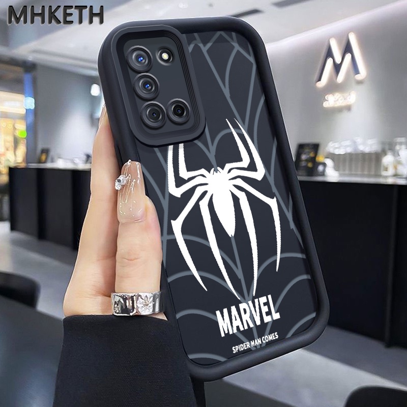 MHKETH เคสสำหรับ OPPO A52 A72 A92 A74 A95 F19 F19s เคสสไปเดอร์แมนเคสโทรศัพท์มีลาย