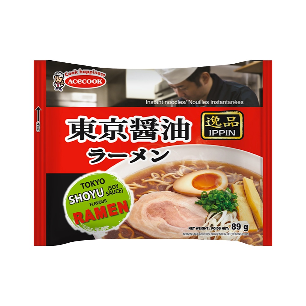 📢 อิปปิน ราเม็ง รสโชยุ 89กรัม 🌈 IPPIN SHOYU RAMEN 89G 💦 บะหมี่ ซุป โจ๊ก กึ่งสำเร็จรูป 🎐 Clicktodeli