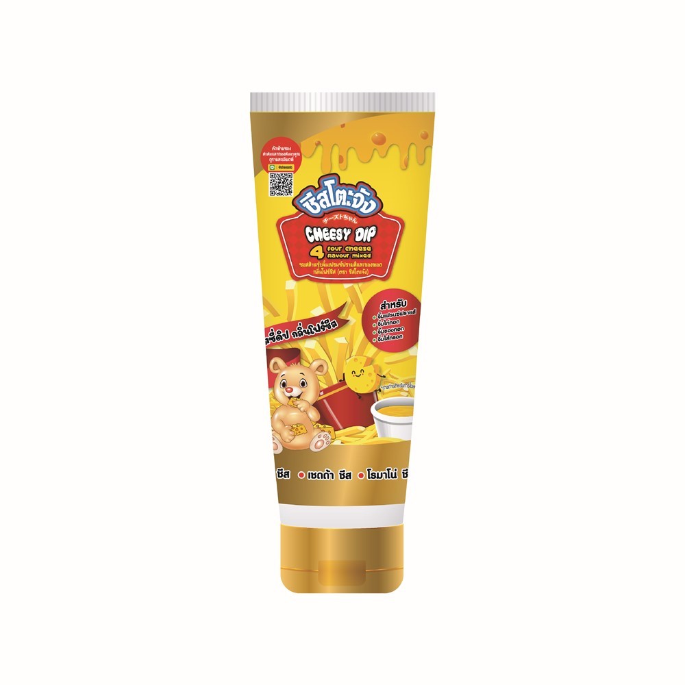 🐝 ชีสโตะจัง ชีสซี่ดิป รสโฟร์ชีส 90 กรัม 🍯 CHEESE TO JUNG CHEESY DIP 4 CHEESE FLAVOUR 90 G. 🌻 ซอสปรุง