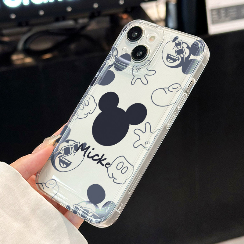 เคสสำหรับ OPPO Reno 10 5G Reno 10 Pro 5G Reno 11 5G Reno 8T เคสโทรศัพท์โปร่งใสมินิมิคกี้ - รูปที่ 2