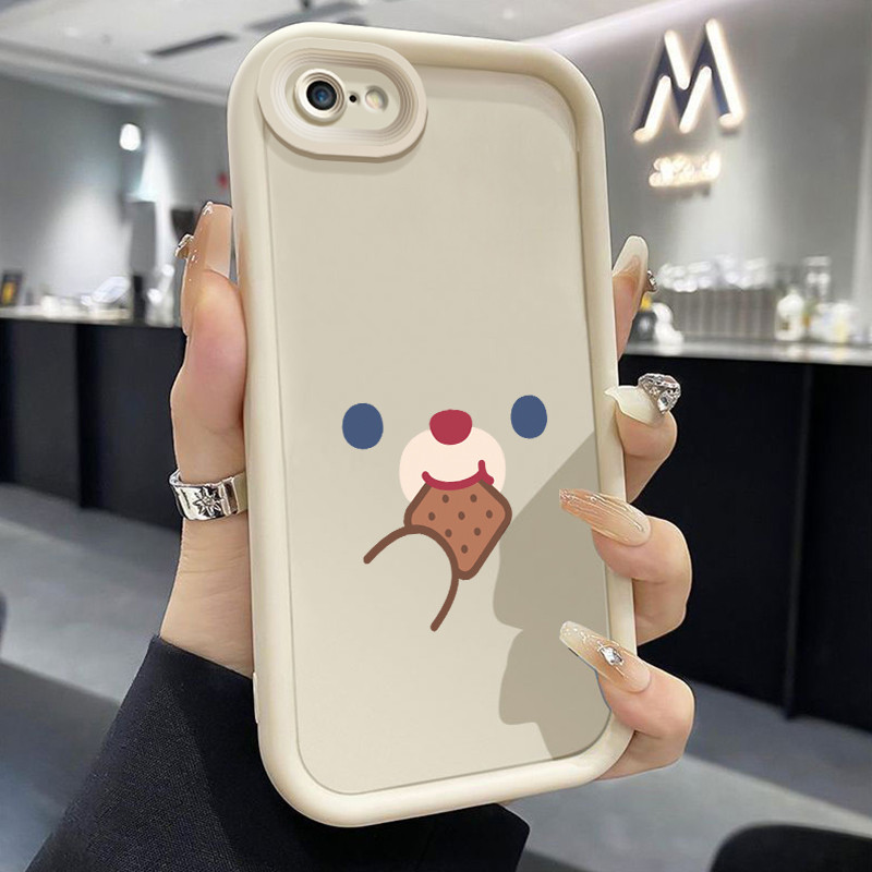 เคสสำหรับ iPhone 6 Plus 6s Plus 7 Plus 8 Plus SE 2020 X Xr Xs Max เคสโทรศัพท์การแสดงออกที่น่ารัก