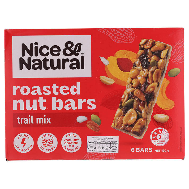🍉 ไนซ์แอนด์เนเชอรัลธัญพืชอบแห้งถั่วลิสงผสมอัลมอนด์ผสมเม็ดมะม่วงหิมพานต์ 192กรัม 🍍 Nice and Natural M