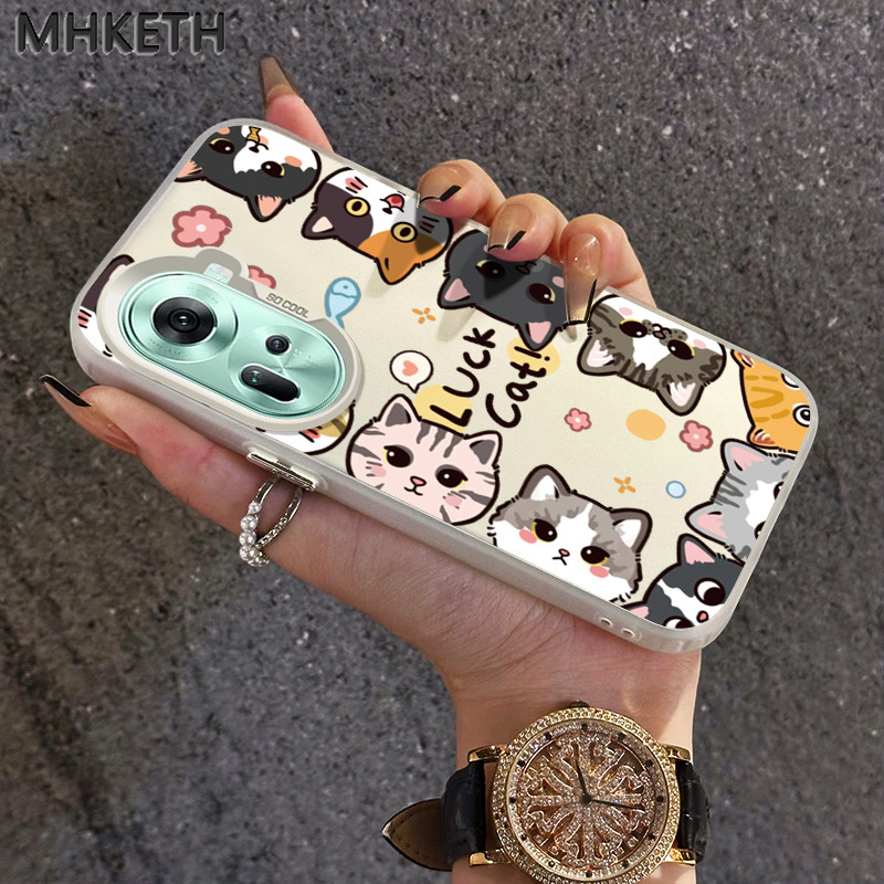 MHKETH เคสสำหรับ OPPO Reno 11 5G Reno 10 5G Reno 10 Pro 5G Reno 8T 5G เคสป้องกันโทรศัพท์ตกการ์ตูน