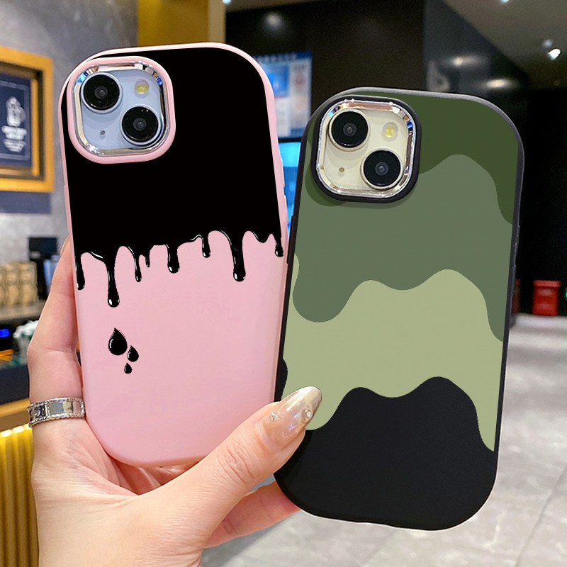 เคสสำหรับ OPPO A17 A17K เคสโทรศัพท์สีเรียบง่าย - รูปที่ 7