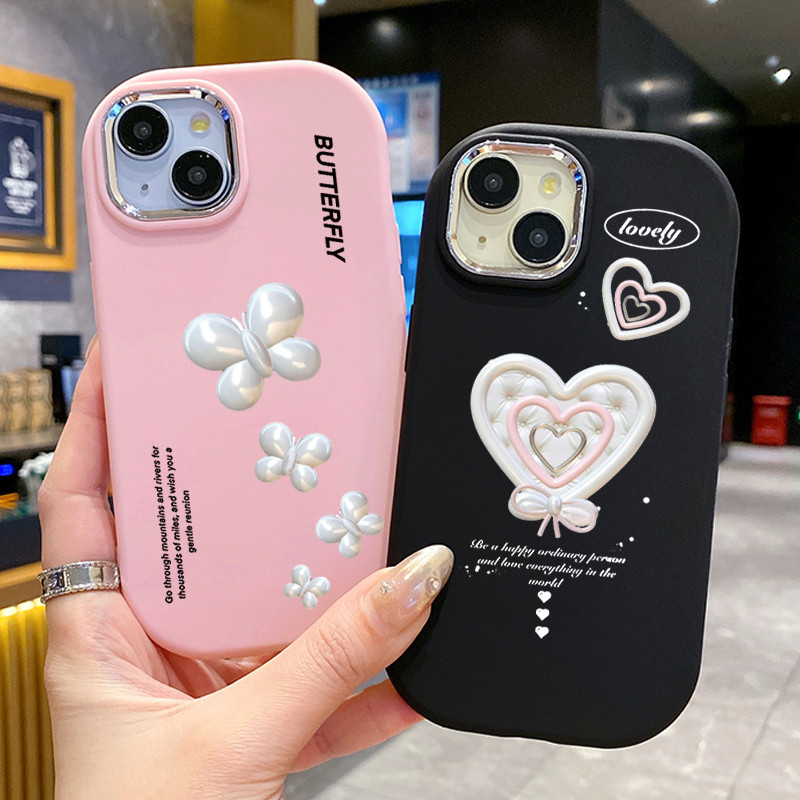 เคสสำหรับ OPPO A18 A38 เคสโทรศัพท์รักหัวใจผีเสื้อกันกระแทก ราคา ถูกที่สุด ดีลบีเคเค แกลเลอรีภาพที่ 9