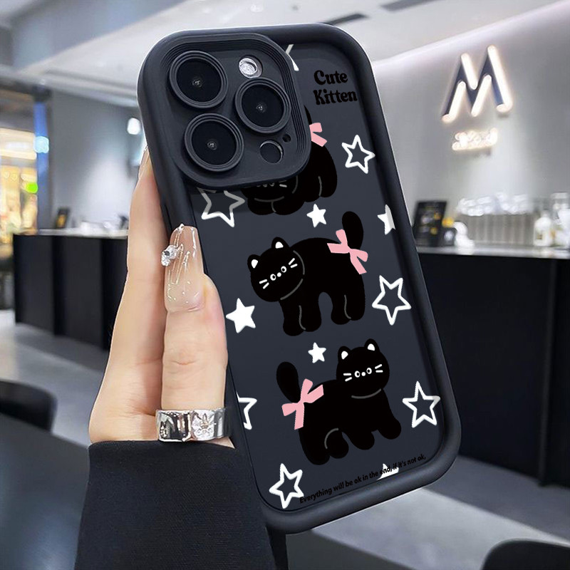 เคสสำหรับ Samsung Galaxy A30 A20 M10s A31 A24 A20s A21S เคสโทรศัพท์แมวน่ารักกันกระแทก - รูปที่ 2
