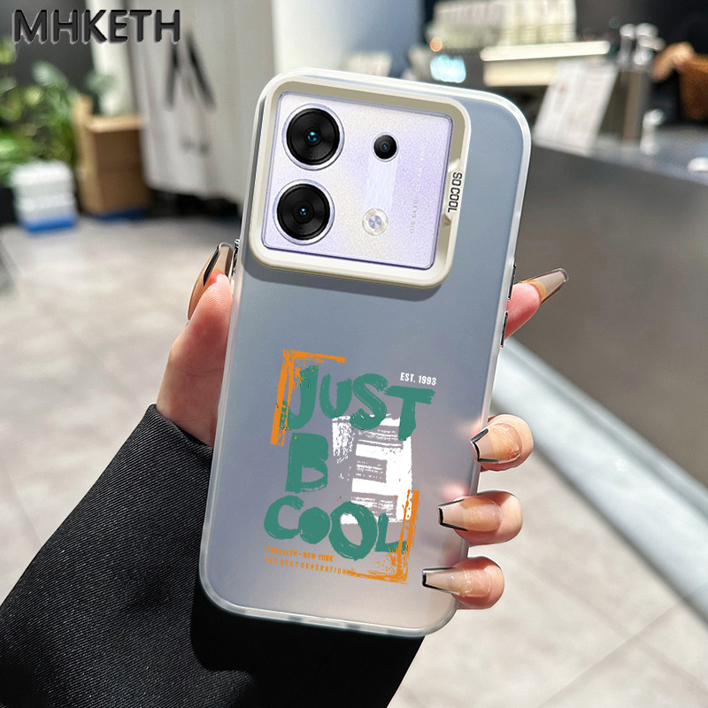 MHKETH เคสสำหรับ Infinix Zero 30 5G เคสโทรศัพท์กันกระแทกมีน้ำค้างแข็งโปร่งใสเท่
