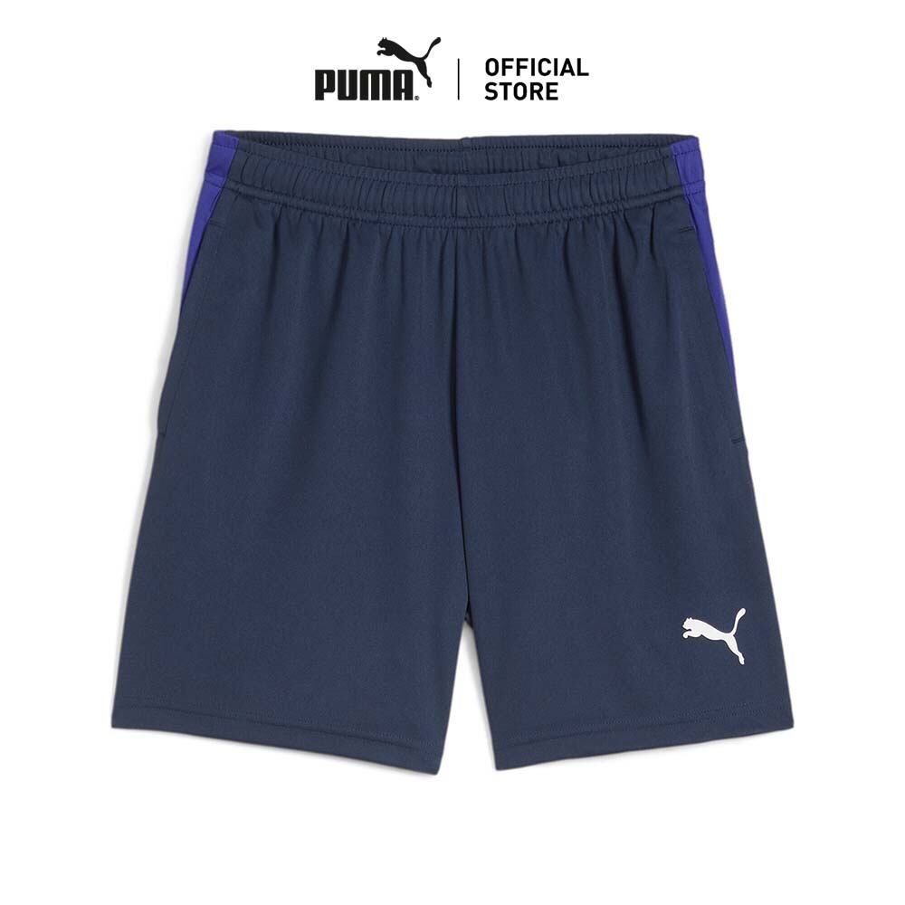 PUMA FOOTBALL - กางเกงออกกำลังกายเด็กโต individualFINAL สีฟ้า - 65952101
