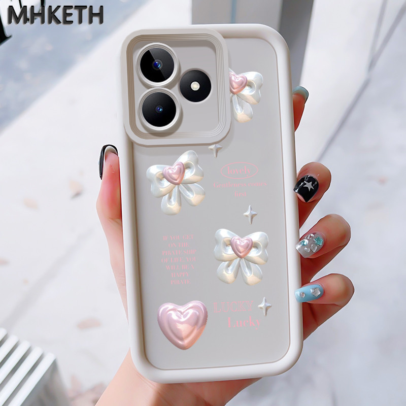 MHKEID เคสสำหรับ Realme C53 C51 C51s Narzo N53 Note 50 เคสใหม่เคสซิลิโคนติดโบว์ป้องกันโทรศัพท์ตก ราคา ถูกที่สุด ดีลบีเคเค แกลเลอรีภาพที่ 3