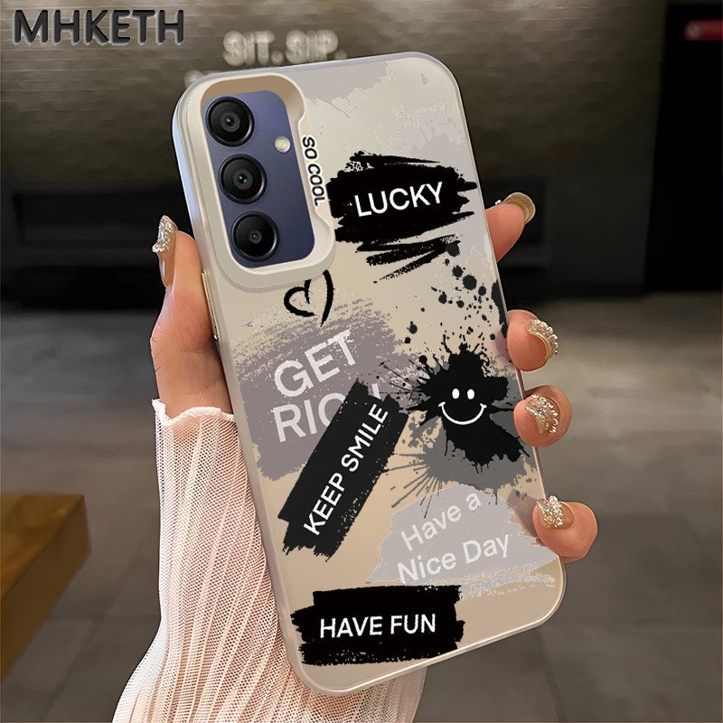 MHKETH เคสสำหรับ Samsung A34 5G A33 5G A32 A31 A30 A30S A20 M10S A23 4G A23 5G A20S A21S เคสโทรศัพท์อินเทรนด์