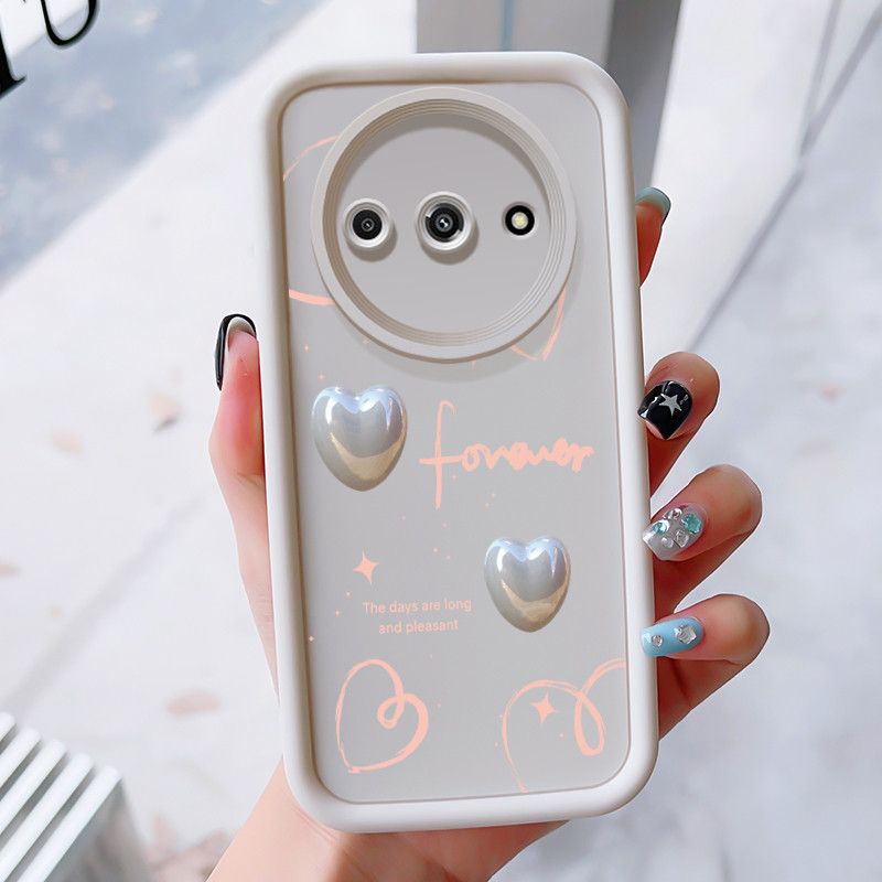 เคสสำหรับ Xiaomi Redmi A3 A3X POCO C61 เคสโทรศัพท์รูปหัวใจสามสีซิลิโคนกันกระแทก ราคา ถูกที่สุด ดีลบีเคเค แกลเลอรีภาพที่ 2