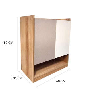 FURDINI ตู้วางรองเท้า FINE 60 ซม. ลายไม้/ครีมขาวผ้า จัดส่งโดย HomePro