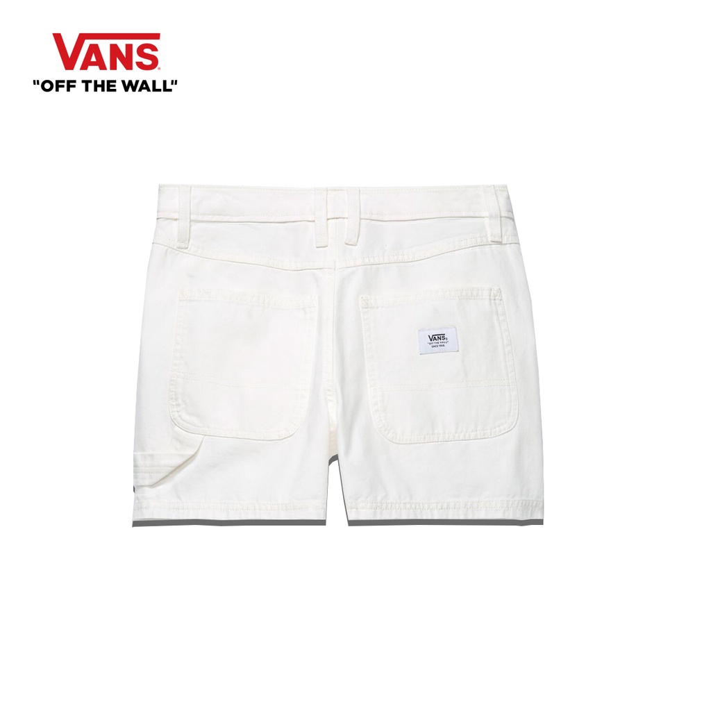 VANS GROUND WORK SHORT - MARSHMALLOW กางเกงขาสั้น กางเกงแวนส์ ผู้หญิง