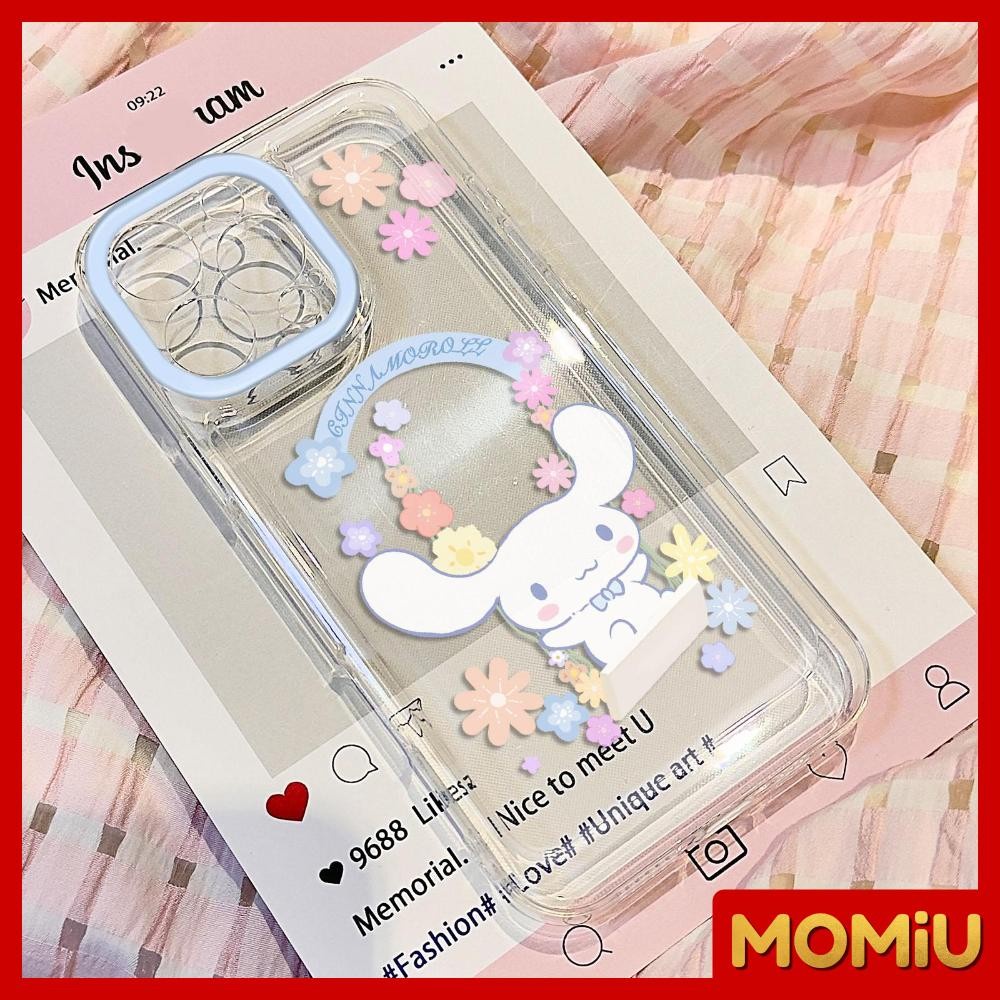 MOMiU – เข้ากันได้สำหรับ เคสไอโฟน11 เคส iphone 16 Pro Max 7Plus XR 12 13 14 15 เคสใส ลูกสุนัขดอกไม้น่ารัก ราคา ถูกที่สุด ดีลบีเคเค แกลเลอรีภาพที่ 5