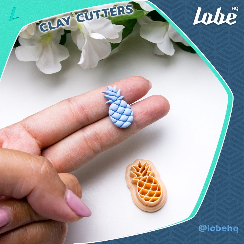 พิมพ์กดดินโพลิเมอร์รูปทรงสับปะรด B/ Pineapple Shape B Polymer Clay Cutter/ Clay Mold Tools