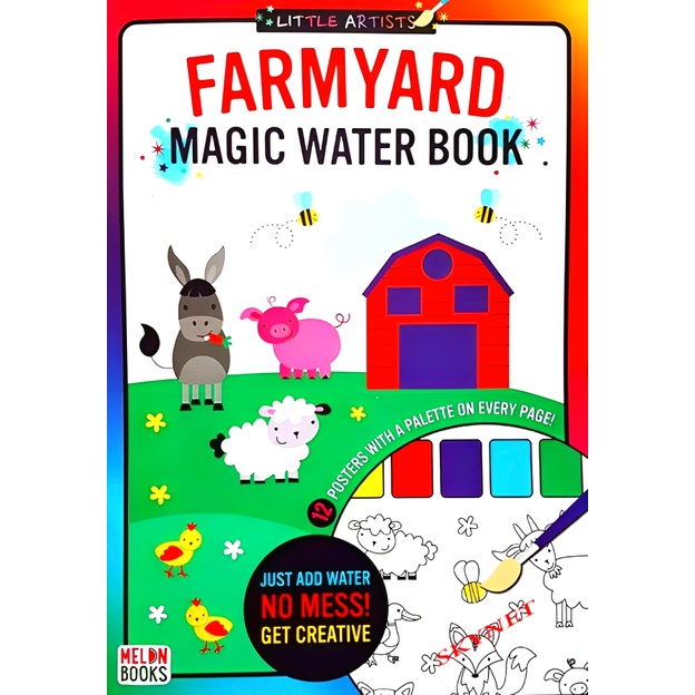 BBW หนังสือเด็ก Farmyard Magic Water Book ISBN: 9789387758544