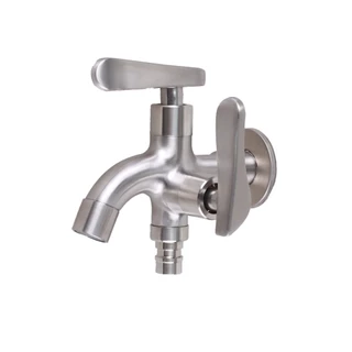 MARINE ก๊อกล้างพื้น 2 ทาง สแตนเลส 304 รุ่น PADDLE KD71 |ZWF|