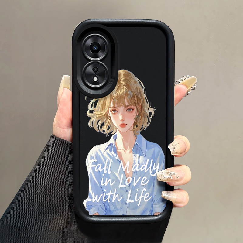 เคสสำหรับ OPPO A58 A78 A58 5G A78 5G A58x 5G A1x A2x A98 5G F23 5G A1 5G เคสโทรศัพท์สาวแมว