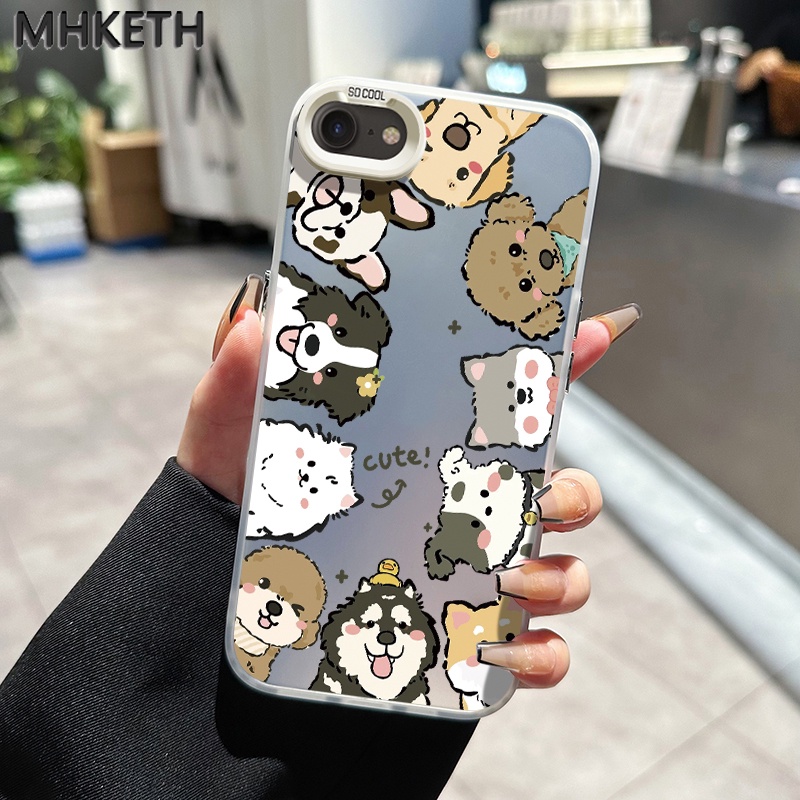 MHKETH เคสสำหรับ iPhone 6 Plus 6s Plus 7 Plus 8 Plus SE 2020 X Xr Xs Max เคสโทรศัพท์เคลือบเคสป้องกันการกระแทก