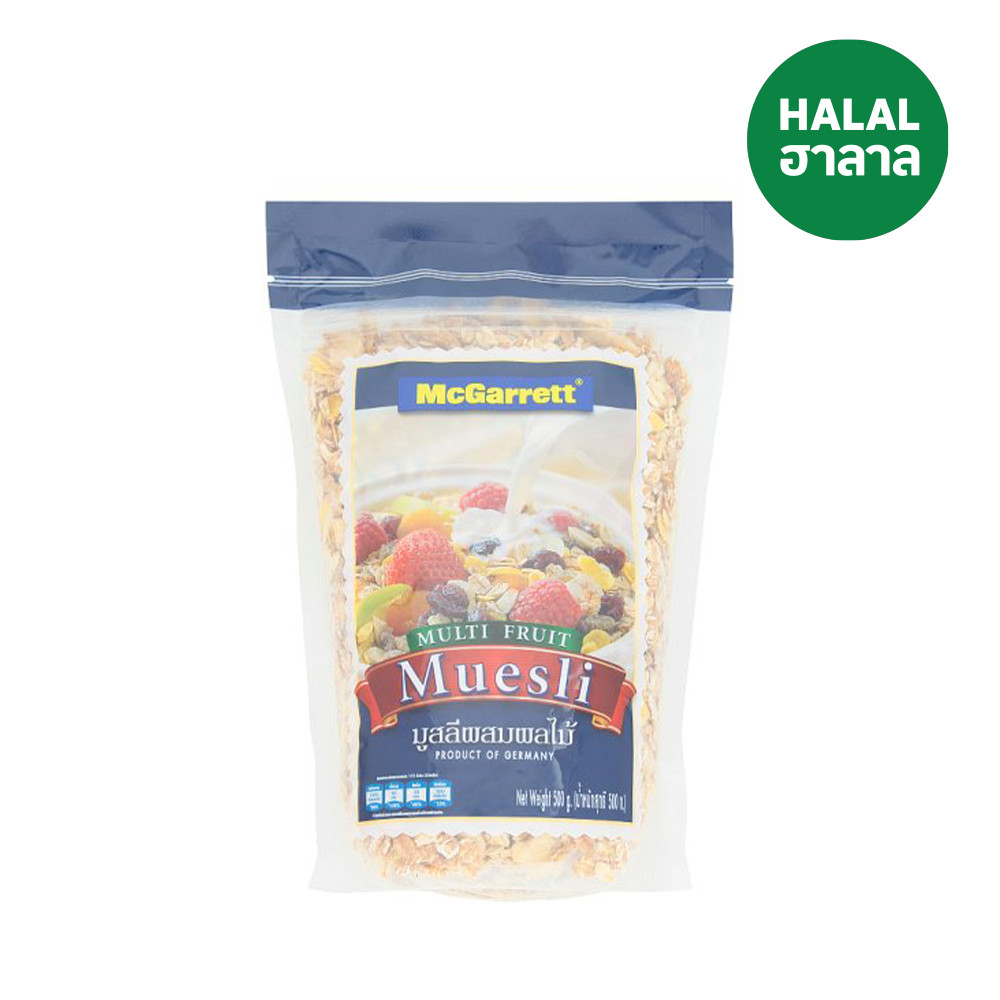 🐝 แมกกาแรตมูสลี่ผสมผลไม้ 500ก. 🍯 MCGARRETT MULTI FRUIT MUESLI 500G 🌻 ซีเรียล 🍹 Dailybox