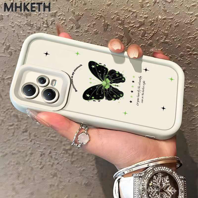 MHKETH เคสสำหรับ Xiaomi Redmi Note 12 4G Note 12 Pro 5G POCO X5 5G Note 11 Pro 5G Note 11s เคสโทรศัพท์ผีเสื้อ ราคา ถูกที่สุด ดีลบีเคเค แกลเลอรีภาพที่ 2