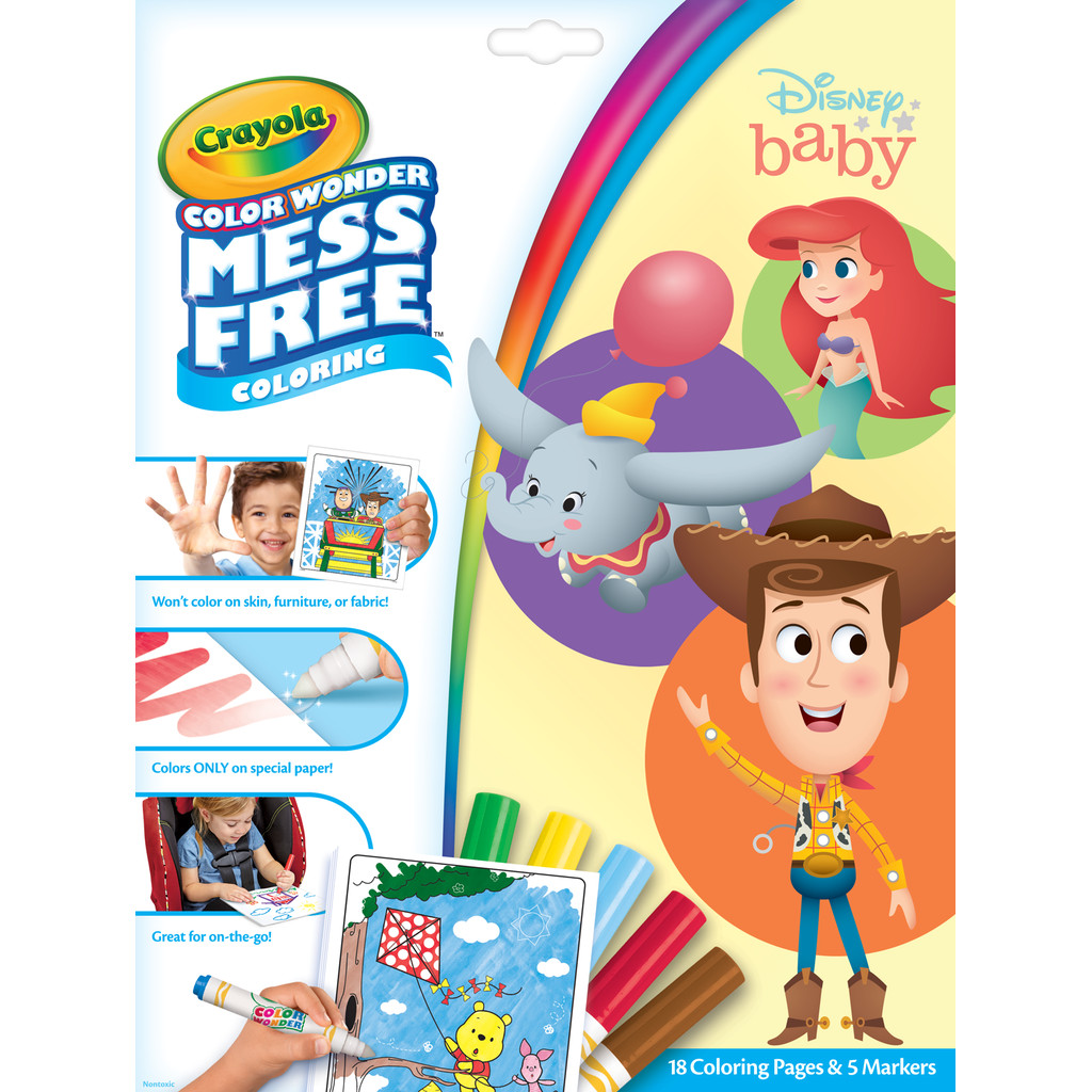 Crayola Mess Free Color Wonder Disney Baby Coloring Page เครโยล่า ชุดระบายสี ดีสนีย์ เบบี้ คัลเล่อร์ วันเดอร์   75-2781